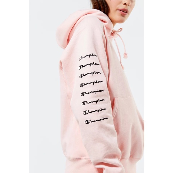 Champion Tops Champion Uo Urban Outfitters Arm Logo Hoodie